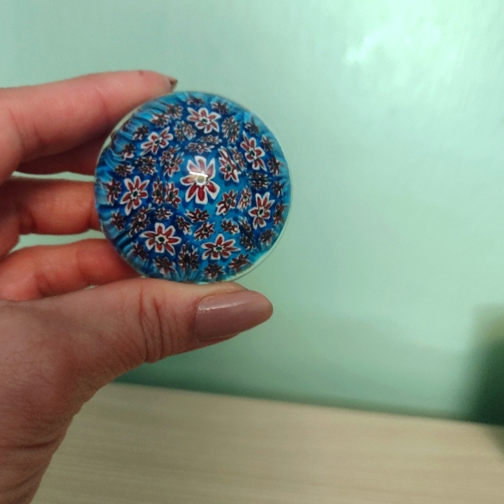 Vintage Murano Millefiori Paperweight